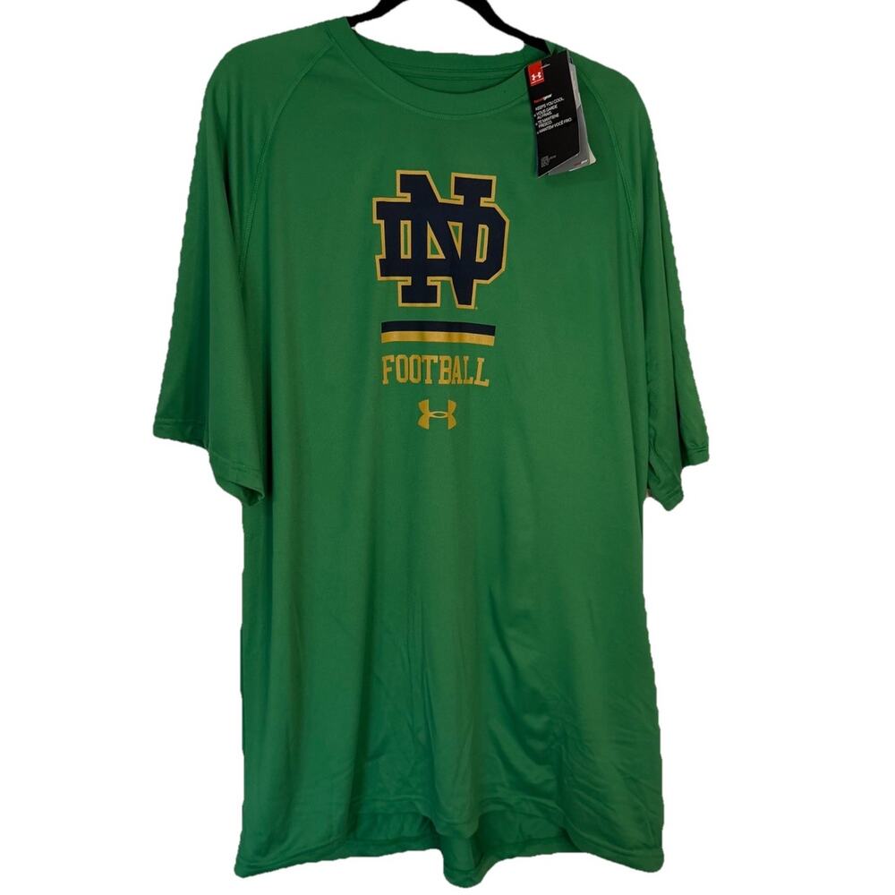 Under Armour HeatGear Loose Notre Dame Fighting Irish Shirt XXL NCAA FOOTBALL